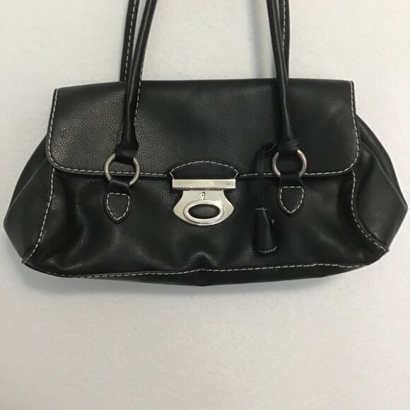 TOD'S Black Pebbled Leather Dual Handle Shoulder Bag - Picture 2 of 14